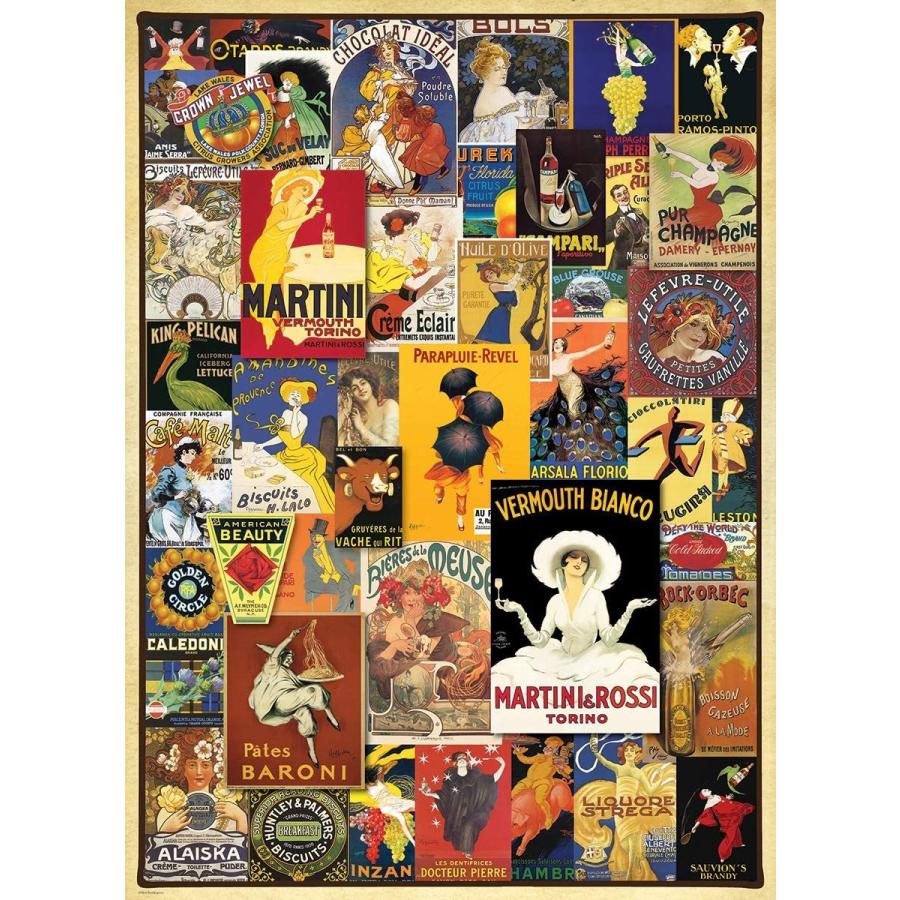 ジグソーパズル 海外製 アメリカ 6000-0769 Vintage Posters Collage 1000pc Puzzle_1