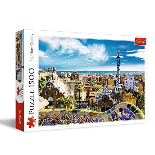 ジグソーパズル 海外製 アメリカ 26147 Trefl Park G?ell, Barcelona 1500 Piece Jigsaw Puzzle Red 3
