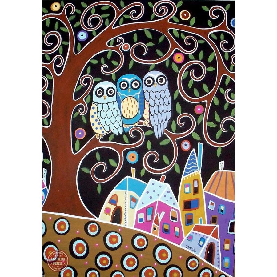 ジグソーパズル 海外製 アメリカ 3605 Anatolian Puzzle - Three Owls， 500 Pieces Jigsaw Puzzle， 360_1