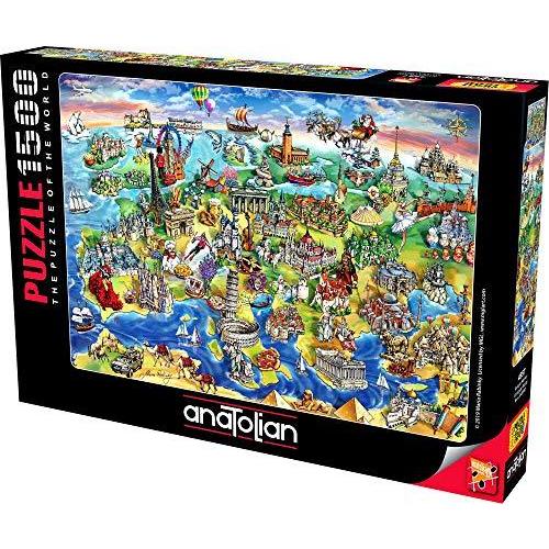 ジグソーパズル 海外製 アメリカ 4557 Anatolian Puzzle -European World 1500 Piece Jigsaw Puzzle #