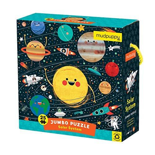 ジグソーパズル 海外製 アメリカ 9780735367975 Mudpuppy Solar System - Jumbo 25 Piece Jigsaw Floor｜maniacs-shop