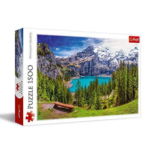 ジグソーパズル 海外製 アメリカ 26166 Trefl Lake Oeschinen, Alps, Switzerland 1500 Piece Jigsaw P