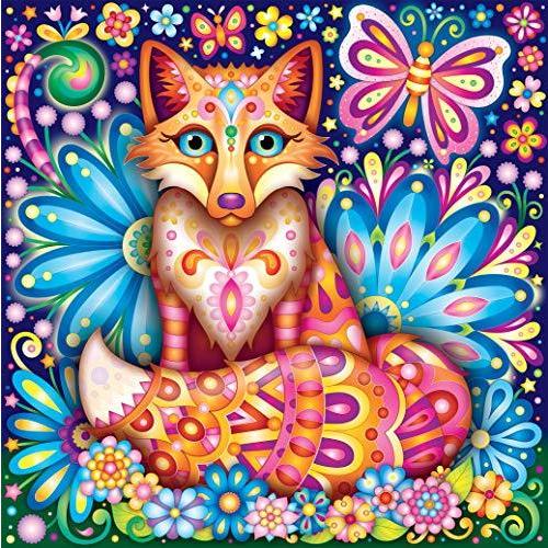 ジグソーパズル 海外製 アメリカ 2922-6 Ceaco 750 Piece Groovy Animals - Fox Jigsaw Puzzle, Kids a