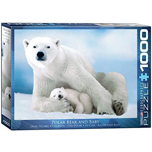 ジグソーパズル 海外製 アメリカ 6000-1198 EuroGraphics Polar Bear and Baby Puzzle (1000-Piece), 6