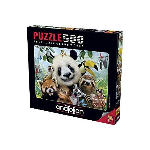 ジグソーパズル 海外製 アメリカ 3596 Anatolian Puzzle -Zoo Selfie 500 Piece Jigsaw Puzzle # 3596