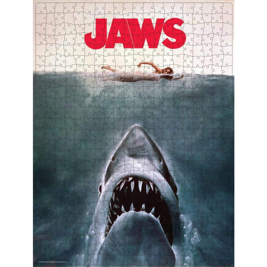 ジグソーパズル 海外製 アメリカ 6058946 Jaws Movie 500-Piece Puzzle in Plastic Retro Blockbuster_1