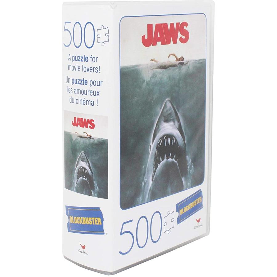ジグソーパズル 海外製 アメリカ 6058946 Jaws Movie 500-Piece Puzzle in Plastic Retro Blockbuster_2