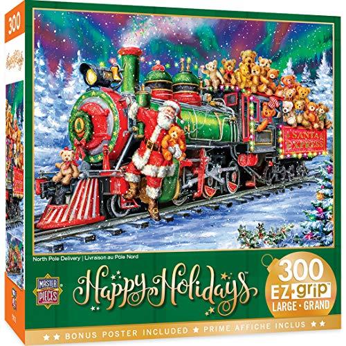 ジグソーパズル 海外製 アメリカ 31913 MasterPieces 300 Piece EZ Grip Christmas Jigsaw Puzzle - No
