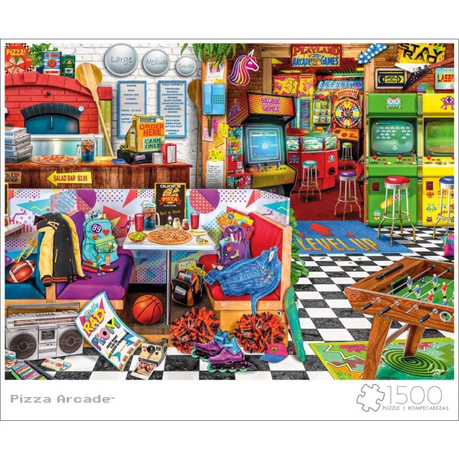 ジグソーパズル 海外製 アメリカ 2401 Buffalo Games - Aimee Stewart - Pizza Arcade - 1500 Piece Ji_1
