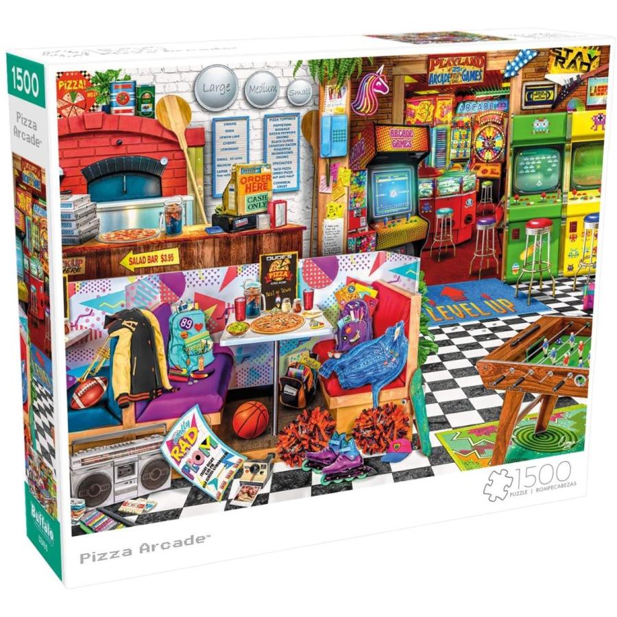 ジグソーパズル 海外製 アメリカ 2401 Buffalo Games - Aimee Stewart - Pizza Arcade - 1500 Piece Ji_2