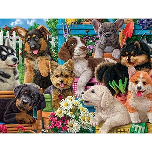 ジグソーパズル 海外製 アメリカ 17351 Buffalo Games - Funny Puppies - 750 Piece Jigsaw Puzzle