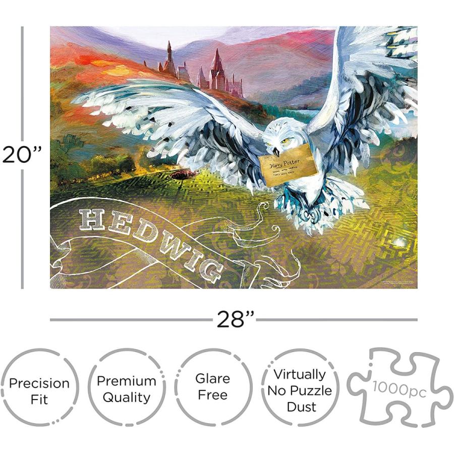 ジグソーパズル 海外製 アメリカ 65332 AQUARIUS Harry Potter Puzzle Hedwig (1000 Piece Jigsaw Puzzの画像