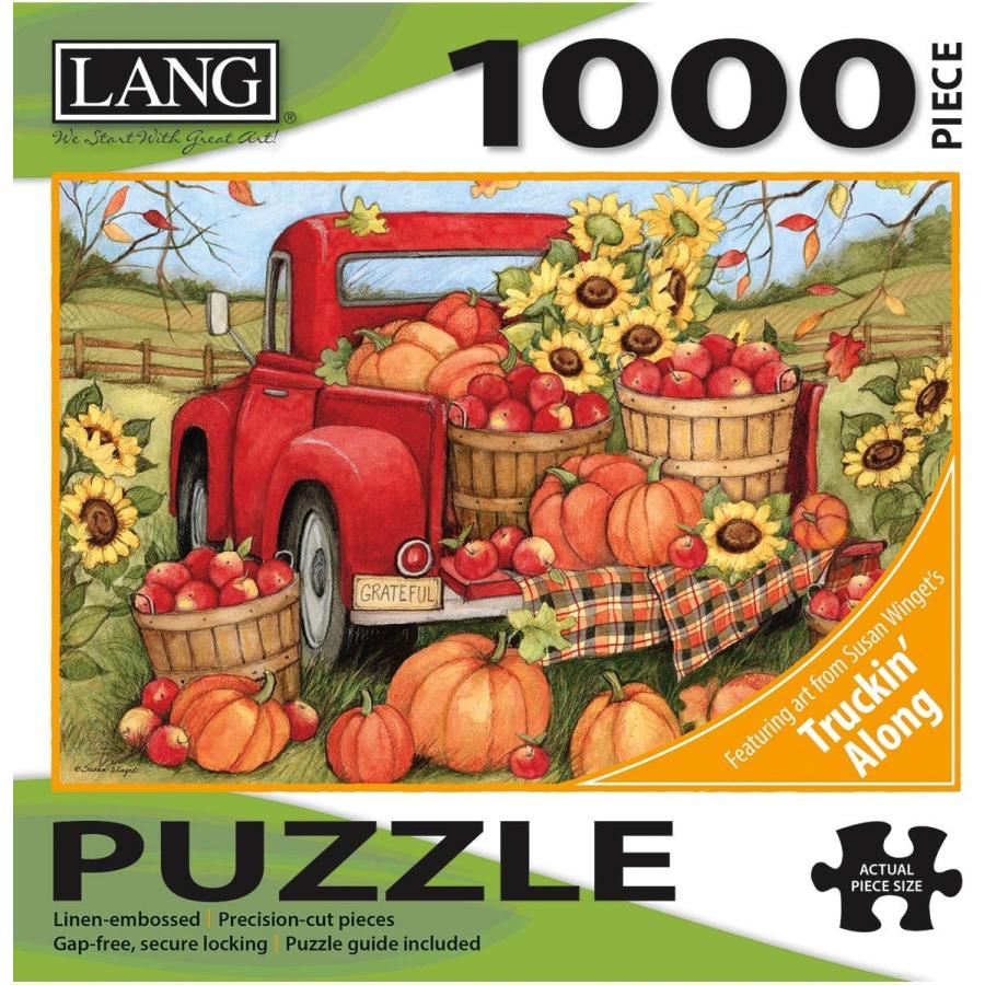 ジグソーパズル 海外製 アメリカ 5038048 Lang 1000PC Puzzle HRVST TRUC, Harvest Truckの画像