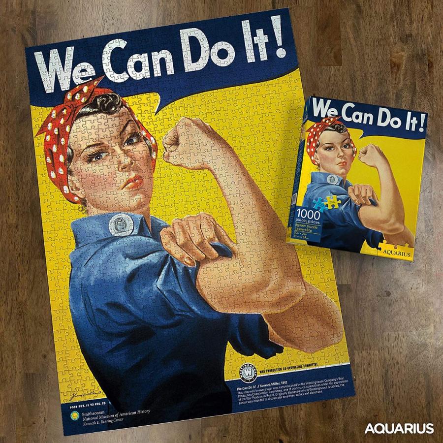 ジグソーパズル 海外製 アメリカ 65260 Aquarius Smithsonian Rosie the Riveter 1000 Piece Jigsaw Pu_2