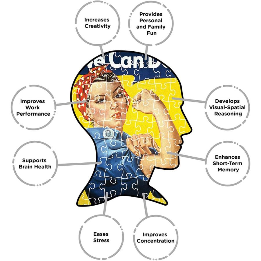 ジグソーパズル 海外製 アメリカ 65260 Aquarius Smithsonian Rosie the Riveter 1000 Piece Jigsaw Pu_4