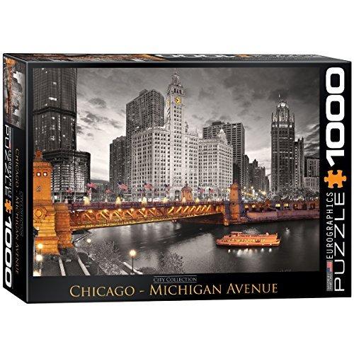 ジグソーパズル 海外製 アメリカ 6000-0658 EuroGraphics Chicago Michigan Avenue Puzzle (1000-Piece