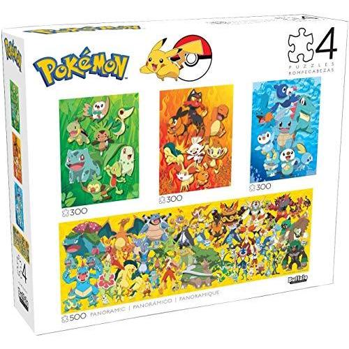 ジグソーパズル 海外製 300ピース ポケモン 4種パック サイズ約29x38