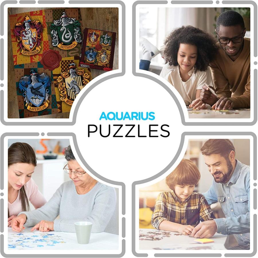 ジグソーパズル 海外製 アメリカ 65303 AQUARIUS Harry Potter Puzzle House Crests (1000 Piece Jigsa_3