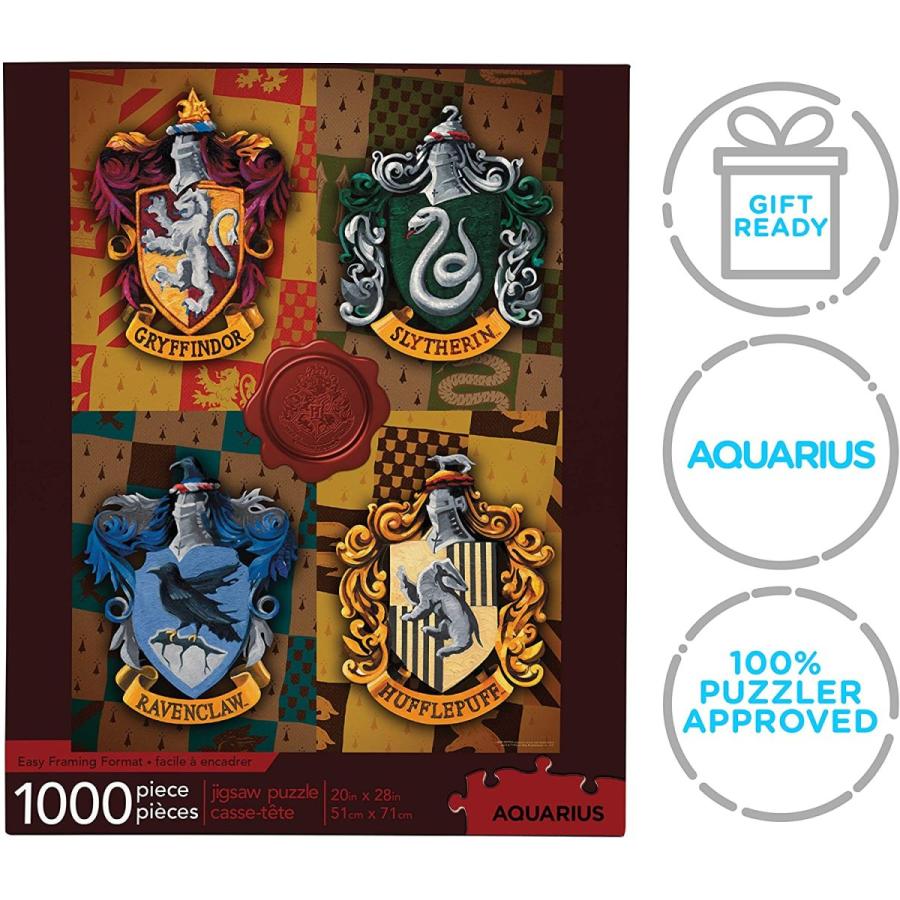 ジグソーパズル 海外製 アメリカ 65303 AQUARIUS Harry Potter Puzzle House Crests (1000 Piece Jigsa_6