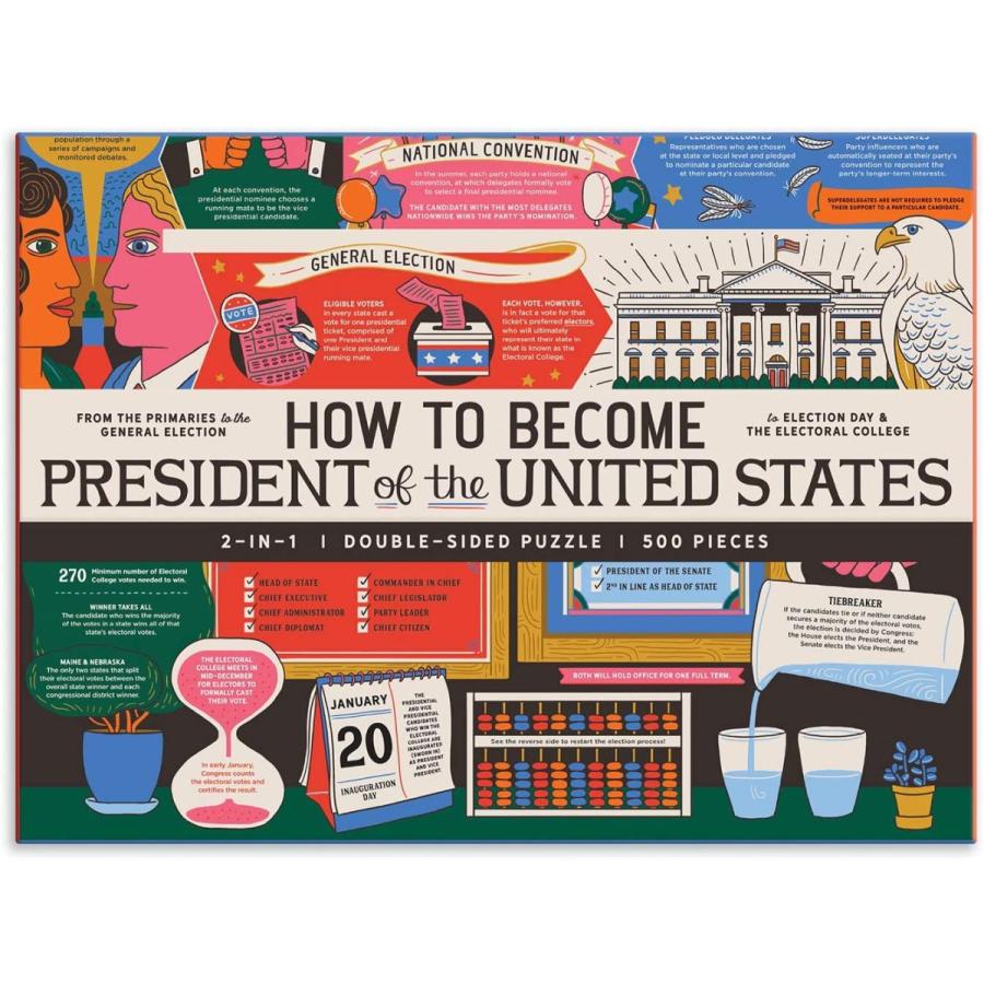 ジグソーパズル 海外製 アメリカ 9780735367531 Galison How to Become President of The United State_1