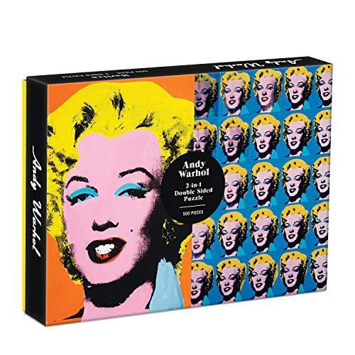 ジグソーパズル 海外製 アメリカ 9780735364899 Galison Warhol Marilyn 500 Piece Double Sided Puzzl