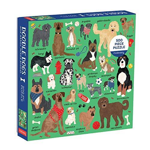 ジグソーパズル 海外製 アメリカ MP-G0735357310 Doodle Dog And Other Mixed Breeds 500 Piece Family