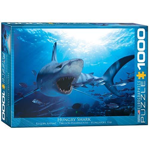 ジグソーパズル 海外製 アメリカ 6000-0299 EuroGraphics Hungry Shark 1000 Piece Puzzle (6000-0299)