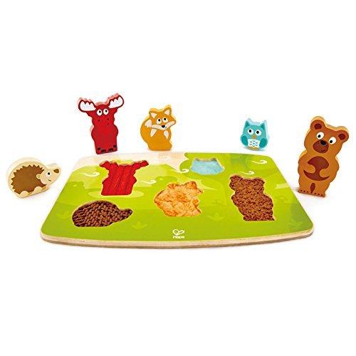 ジグソーパズル 海外製 アメリカ HAP-E1621 Hape Forest Animal Tactile Puzzle Game， Multicolor