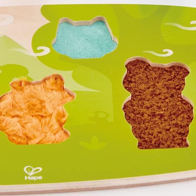 ジグソーパズル 海外製 アメリカ HAP-E1621 Hape Forest Animal Tactile Puzzle Game， Multicolor_4