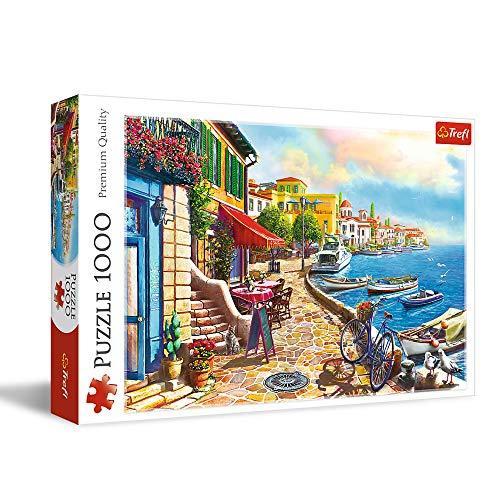 ジグソーパズル 海外製 アメリカ 10527 TREFL 1000 Piece Jigsaw Puzzle， Sunny Embankment， Coastal C