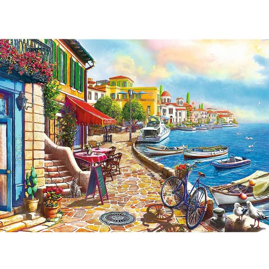 ジグソーパズル 海外製 アメリカ 10527 TREFL 1000 Piece Jigsaw Puzzle， Sunny Embankment， Coastal C_1