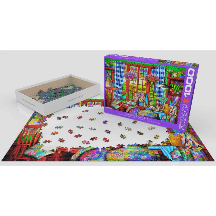 ジグソーパズル 海外製 アメリカ 6000-5348 EuroGraphics (EURHR Patchwork Craft Room 1000Piece Puzz_1
