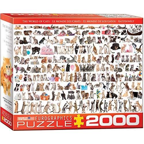 ジグソーパズル 海外製 アメリカ 8220-0580 EuroGraphics The World of Cats Puzzle (2000-Piece) (822