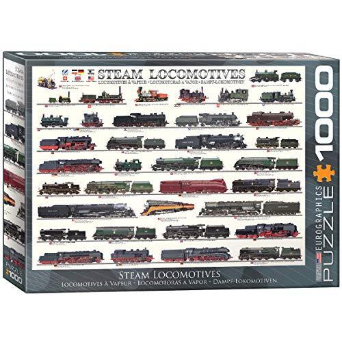 ジグソーパズル 海外製 アメリカ 6000-0090 EuroGraphics Steam Locomotives 100-Piece