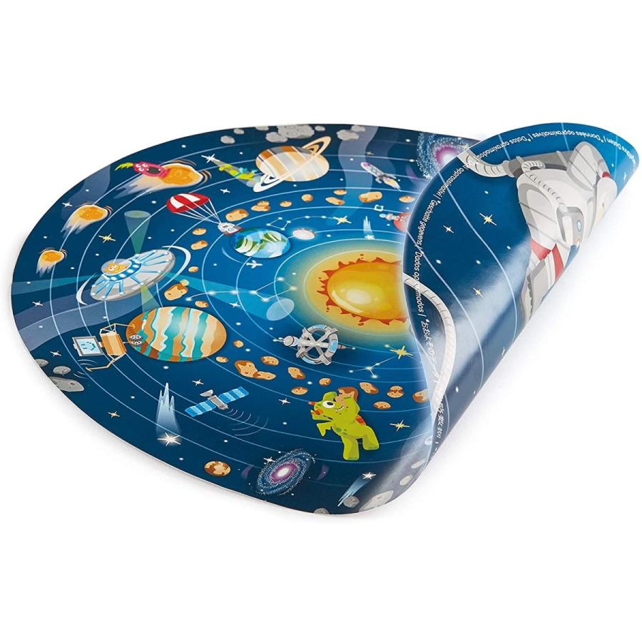 ジグソーパズル 海外製 アメリカ E1625 Hape Solar System Puzzle | Round Solar System Puzzle Toy foの画像