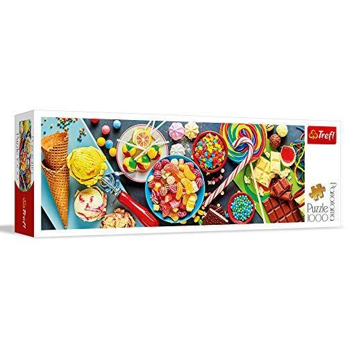 ジグソーパズル 海外製 アメリカ 29046 Trefl Panorama Sweet Delights 1000 Piece Jigsaw Puzzle Red