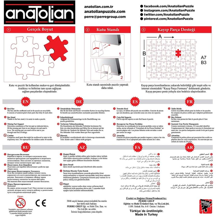 ジグソーパズル 海外製 アメリカ 3543 Anatolian 500 Piece Puzzle - Sunday in Venice Puzzle, Multic_1