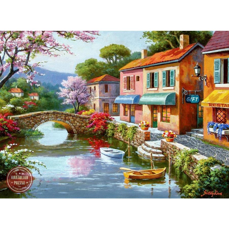 ジグソーパズル 海外製 アメリカ 1053 Anatolian Puzzle -Quaint Village Shops 1000 Piece Jigsaw Puz_1