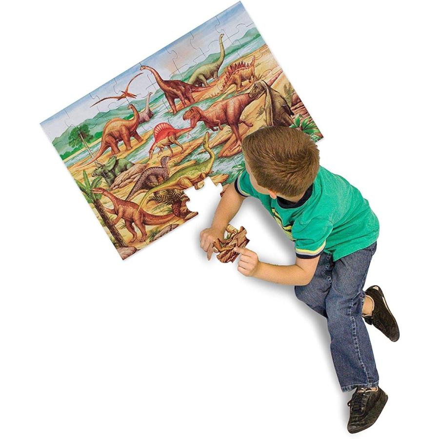 ジグソーパズル 海外製 アメリカ 10421 Floor Puzzle Dinosaurs Toys \u0026 Games Puzzles Lci421 Melissaの画像