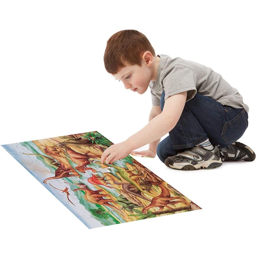 ジグソーパズル 海外製 アメリカ 10421 Floor Puzzle Dinosaurs Toys \u0026 Games Puzzles Lci421 Melissaの画像