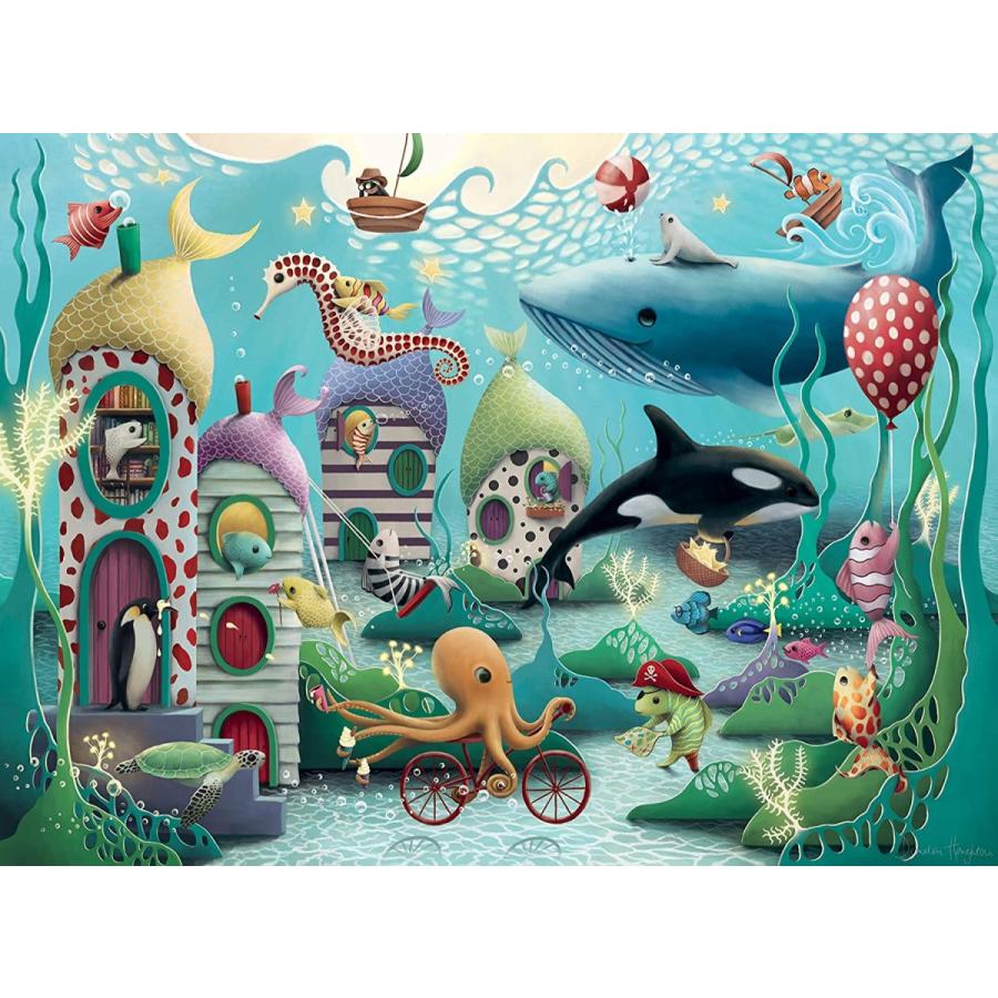 ジグソーパズル 海外製 100ピース XXL 水中の不思議 サイズ約49x36センチ ペット・動物 Ravensburger_1