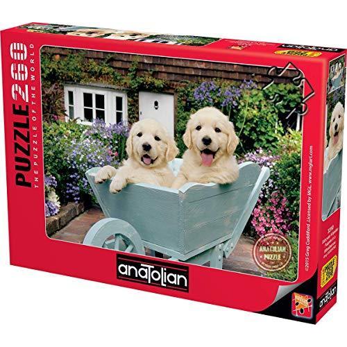 ジグソーパズル 海外製 アメリカ 3310 Anatolian Puzzle -Puppies in a Wheelbarrow 260 Piece Jigsaw