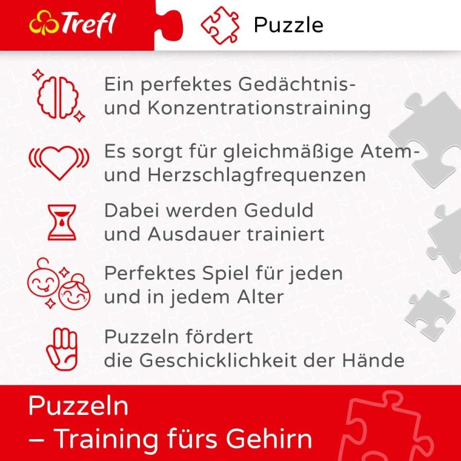 ジグソーパズル 海外製 アメリカ 11110 Trefl Facing a Tiger 600 Piece Jigsaw Puzzle Crazy Shapes，_2