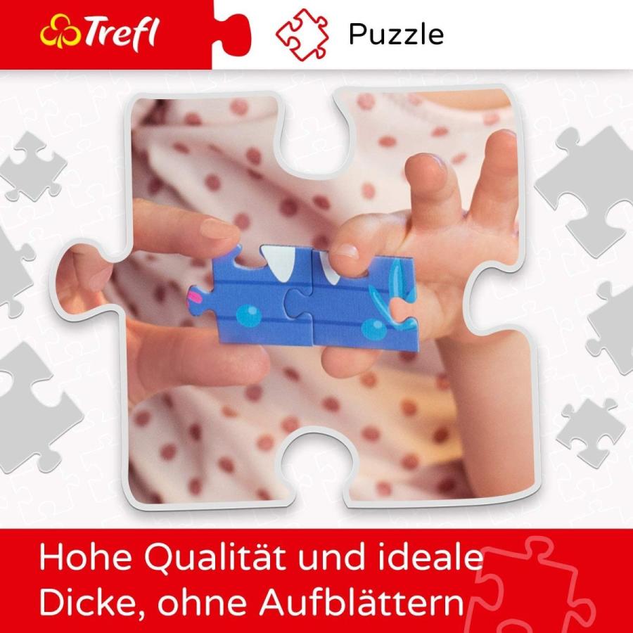 ジグソーパズル 海外製 アメリカ 11110 Trefl Facing a Tiger 600 Piece Jigsaw Puzzle Crazy Shapes，_3