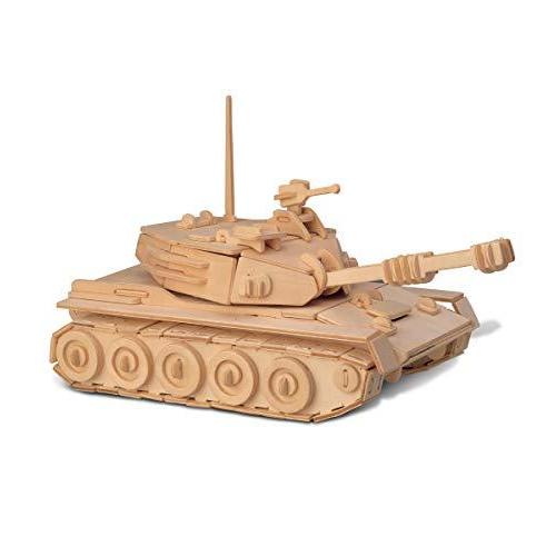 ジグソーパズル 海外製 アメリカ 1508 Puzzled 3D Puzzle Tank Wood Craft Construction Model Kit, Fu｜maniacs-shop
