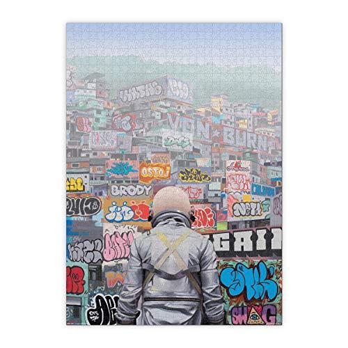 ジグソーパズル 海外製 アメリカ 5280373 Genuine Fred Graffiti City by Scott Listfield， 1000 Piece