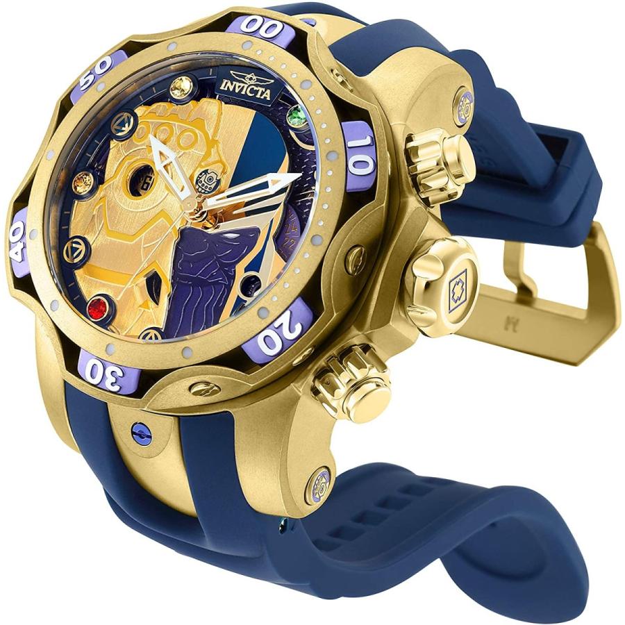 Invicta サノス アベンジャーズ インフィニティ・ウォー メンズクォーツ腕時計 52.5mm シリコン ゴ｜maniacs-shop｜02