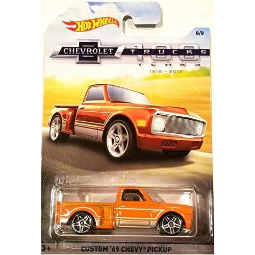 ホットウィール マテル ミニカー HDG52 HOT WHEELS 100 YEARS CHEVROLET TRUCKS ORANGE CUSTOM '69 CHE
