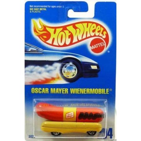 ホットウィール マテル ミニカー Hot Wheels Oscar Mayer Wienermobile with 7 Spoke Wheels #204