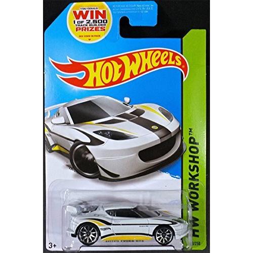 ホットウィール マテル ミニカー 2014 Hot Wheels Hw Workshop Lotus Evora GT4 - White [Ships インチ a B おもちゃ-乗り物、ミニチュア